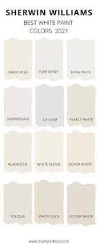 Sherwin Williams White Paint Colors