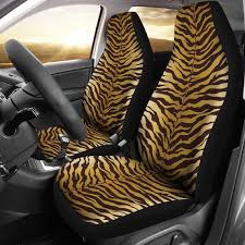 Animal Print Gold Color Car Seat Covers