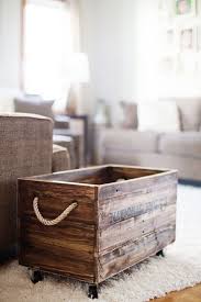 incorporate wood crates into decor