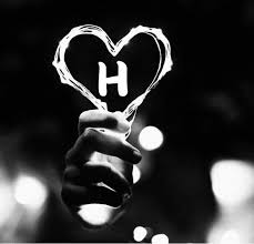 H name dp pics for whatapp n facebook with neon light heart black. Beautiful Stylish H Letter Dp Stylish H Name Dp Good Morning