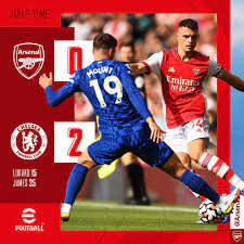 Arsenal - We're behind at the break ...