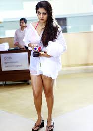 Beauty Galore HD : Nayantara Massive Thigh Show In Micro Mini Denim In  Swimming Pool Lounge