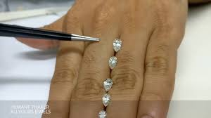 Pear Shape Diamond Size Comparison On Hand Real View
