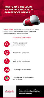 learn on on a garage door opener