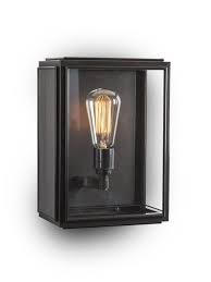 Brass Outdoor Light Box Wall Lantern