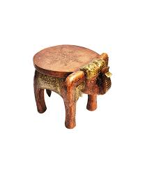 Wooden Side Elephant Table For Home