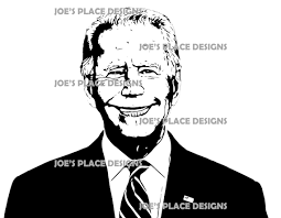 Joe Biden Joker Face Vector Files B&W EPS and SVG Formats - Etsy UK