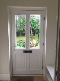 bespoke stained glass panels in a new