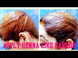 how to apply mehndi on your own hair at