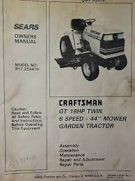Sears Craftsman 18 Hp 44 6sp Lawn