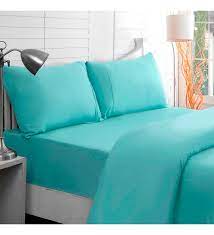 Cotton Solid 88 X 60 Inch Bed Sheet