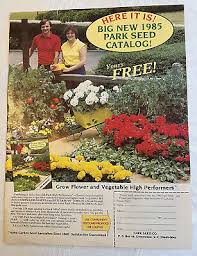 Park Seed Catalog Vintage 1984 Print Ad