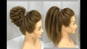Start by parting your hair down the center and making two low pigtails. 2 Beautiful Hairstyles For Medium Hair Party Hairstyles Youtube
