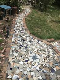 random mixed broken tiles for mosaics
