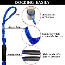4ft 6ft bungee dock line for docking