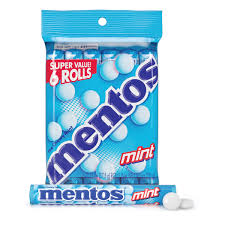 mentos chewy mint candy roll mint