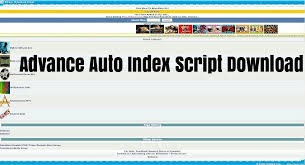 advance auto index php script free
