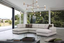 contemporary modern fabric sectional