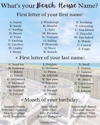 what s your beach house name outer