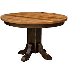 ranch road round barnwood dining table