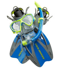 U S Divers Kids Dorado Mask Seabreeze Snorkel And Proflex Fin With Gear Bag