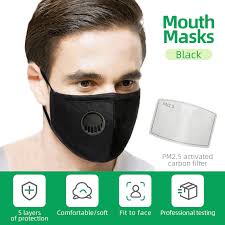 Even at moderate levels, it can still be harmful to sensitive people and the use of a pollution mask is. Adults Respirator Mask With Breathing Valve Pm2 5 Cotton Activated Carbon Filter Non Medical Masks Sale Price Reviews Gearbest