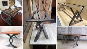 There are lots of different decor types that can make metal table legs look amazing but mostly it's the modern and the industrial styles that do a good job at that. Modern Metal Dining Table Legs 2021 Metal Table Design Industrial Table Youtube