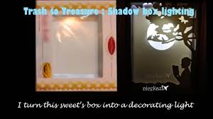 Trash To Treasure Shadow Box Lighting Sweet S Box To Decorating Light Youtube