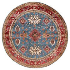 super kazak rug blue 247 x 244 cm