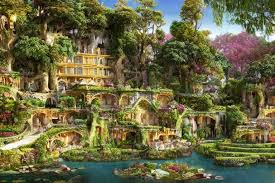 Landscape Of The Hanging Gardens Of