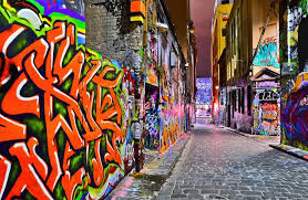 View Of Colorful Graffiti Artwork At