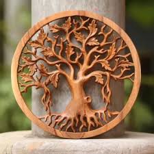 Tree Carving Carved Wood Wall Art