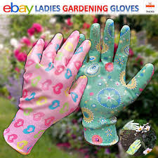 Ladies Gardening Gloves Strong Fl