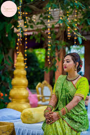 photo of parrot green saree