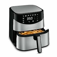 As seen on tv copper chef air fryer 2qt with turn dial. Air Fryers Gourmia Gaf685 Digital Free Fry Air Fryer No Oil Healthy Frying Lcd Display 8 Presets 1700 Watt 6 Qt Pan Recipe Book Included