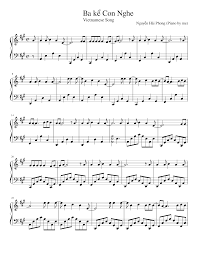 Ba kể Con Nghe Sheet music for Piano (Solo) | Download and print in PDF or  MIDI free sheet music for Ba kể Con Nghe by Nguyen Hai Phong