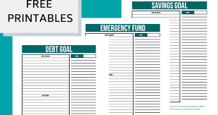 Ask Away Blog Free Printable Financial Goal Charts