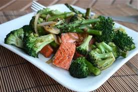 salmon and veggie stir fry day 4 of