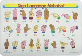 Order the best american sign language learning program available anywhere. Amazon Com Painless Learning Sign Language Alphabet Placemat Multi Color With White Background 17 X 12 Toys Games