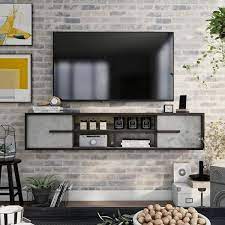 Faux Cement Mdf Floating Tv Stand