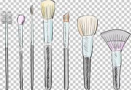 makeup brush cosmetics drawing