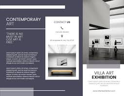 contemporary art exhibition brochure