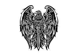 Tribal eagle tattoo, Eagle tattoo ...