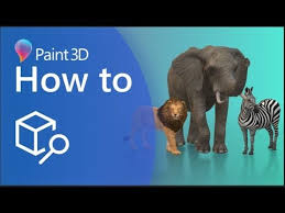 A Guide To Using The 3d Library Within Paint 3d Youtube