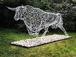 Running Bull Garden Outdoor Sculpture