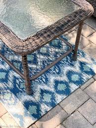 to clean an outdoor rug without bleach