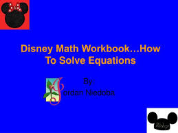 Ppt Disney Math Workbook How To