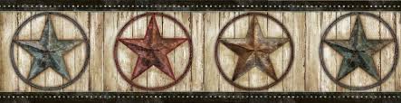 weathered barn star wallpaper border