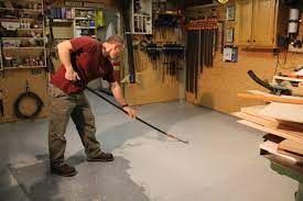 floor with rust oleum epoxyshield