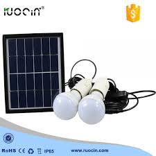 Solar Panel Lighting Kit Solar Home System With 2 Bulbs Ce Rohs Approval Mpm Plaza